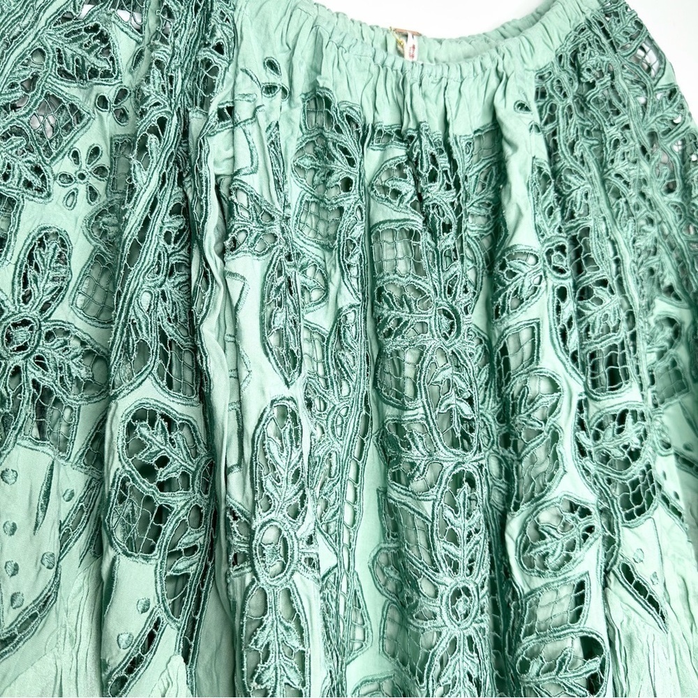 NWT FREE PEOPLE Party Daisy Cutwork Ruffle Mini Dress Size XS - Picture 7 of 9